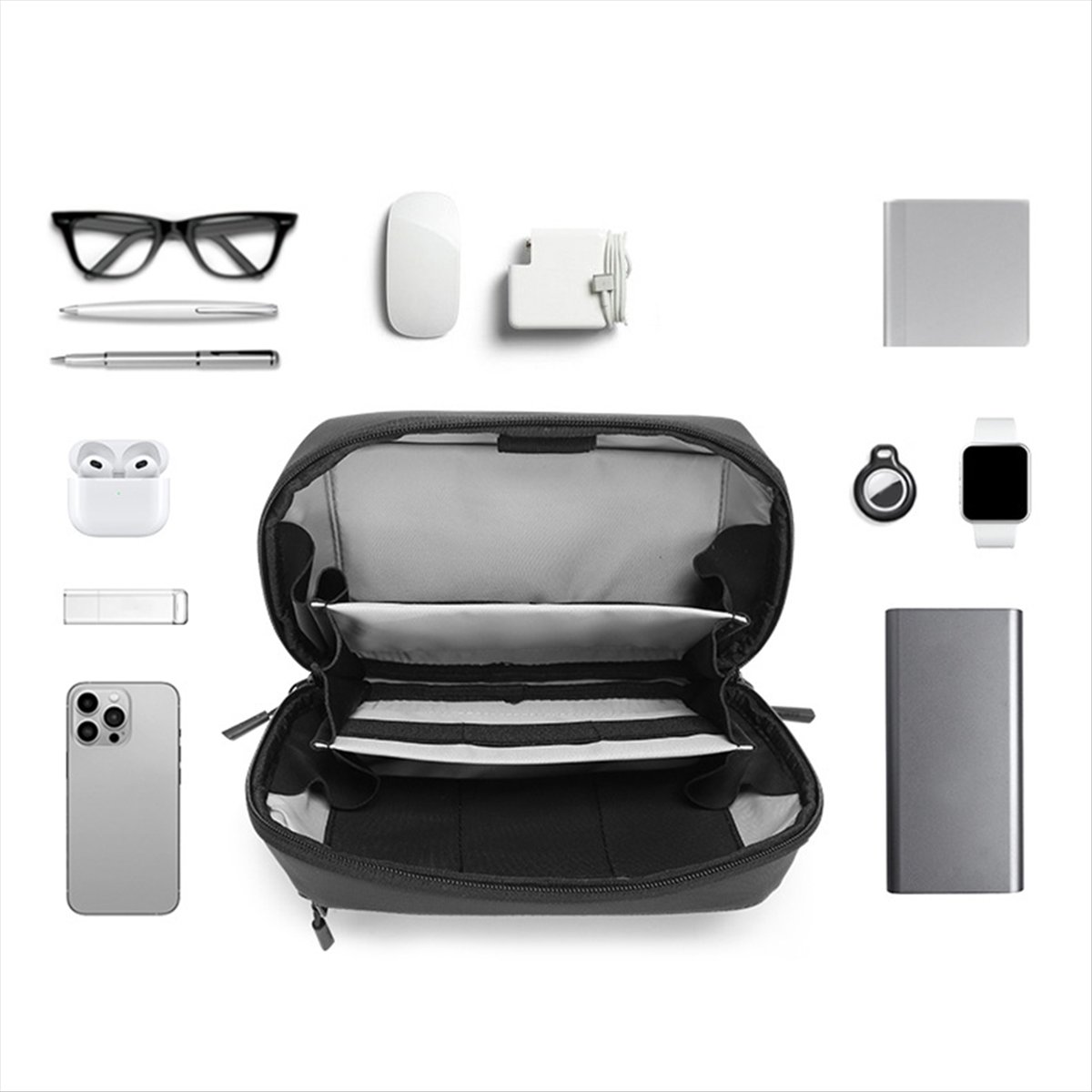 ☶ ❈ ＊ ♥ AC1579-Waterproof Tech - Tech Accessories Travel Organizer Pouch recensie en prijs